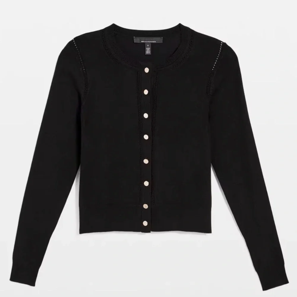 White House Black Market Crewneck Button Front Cardigan - NWT - Picture 1 of 5